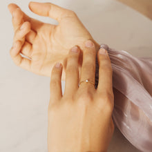Load image into Gallery viewer, FANTASIA | White Pearl Stacker Ring Rings AURELIE GI