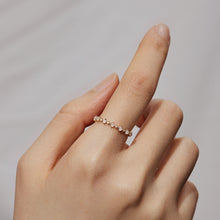 Load image into Gallery viewer, MARGARET | Rose Cut White Sapphire Band Ring Rings AURELIE GI