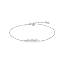 Load image into Gallery viewer, Amelia | White Sapphire Baguette Bracelet Bracelets AURELIE GI White Gold