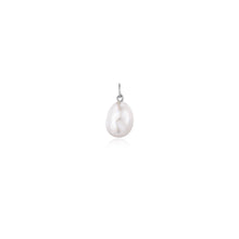 Load image into Gallery viewer, JULES | Baroque Pearl Drop Charm Earring Charms AURELIE GI White Gold