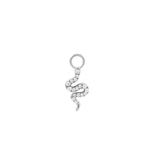 Load image into Gallery viewer, NEFERTITI | Diamond Snake Earring Charm Earring Charms AURELIE GI White Gold