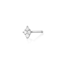 Load image into Gallery viewer, AMY | Single Diamond Stud Studs AURELIE GI White Gold Single