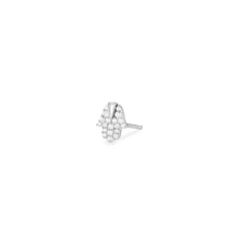Load image into Gallery viewer, MIRIAM | Diamond Hamsa Single Stud Earring Earring Charms AURELIE GI White Gold