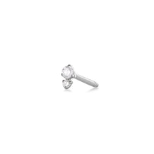 Load image into Gallery viewer, AVERY | Double Diamond Single Stud Studs AURELIE GI White Gold Single