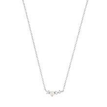 Load image into Gallery viewer, VENUS | Opal and Diamond Necklace Necklaces AURELIE GI White Gold