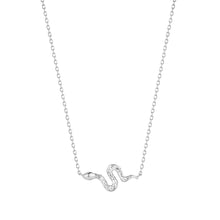 Load image into Gallery viewer, NEFERTITI | Diamond Snake Necklace Necklaces AURELIE GI White Gold