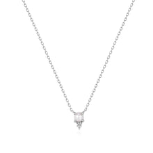Load image into Gallery viewer, TALIA | White Pearl & White Sapphire Necklace Necklaces AURELIE GI White Gold