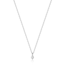 Load image into Gallery viewer, ESME | Floating Diamond Solitaire Necklace Necklaces AURELIE GI White Gold