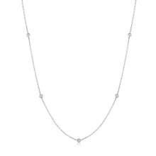 Load image into Gallery viewer, SKYE | Diamond Cut Bead Necklace Necklaces AURELIE GI White Gold