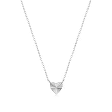 Load image into Gallery viewer, DYLAN | Diamond Cut Heart Necklace Necklaces AURELIE GI White Gold
