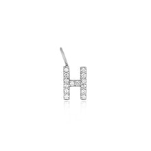 Load image into Gallery viewer, H | Diamond Initial Charm Necklace Charms AURELIE GI White Gold