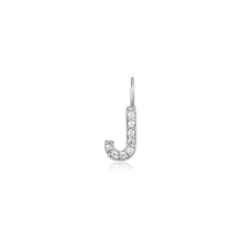 Load image into Gallery viewer, J | Diamond Initial Charm Necklace Charms AURELIE GI