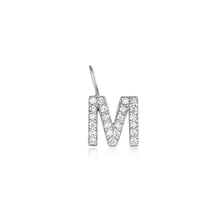 Load image into Gallery viewer, M | Diamond Initial Charm Necklace Charms AURELIE GI White Gold