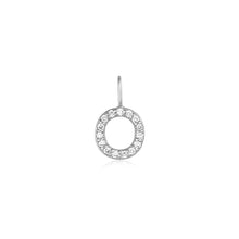 Load image into Gallery viewer, O | Diamond Initial Charm Necklace Charms AURELIE GI White Gold