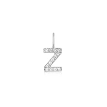 Load image into Gallery viewer, Z | Diamond Initial Charm Necklace Charms AURELIE GI White Gold