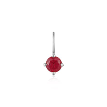 Load image into Gallery viewer, JULY | Ruby Necklace Charm Necklace Charms AURELIE GI White Gold