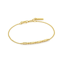 Load image into Gallery viewer, Gold Modern Solid Bar Bracelet