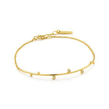Load image into Gallery viewer, Gold Shimmer Solid Bar Stud Bracelet