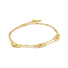 Load image into Gallery viewer, Gold Links Double Bracelet
