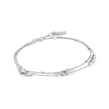 Load image into Gallery viewer, Silver Links Double Bracelet