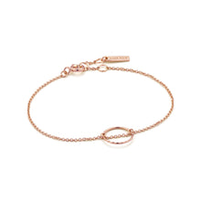 Load image into Gallery viewer, Rose Gold Twist Chain Circle Bracelet