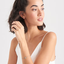 Load image into Gallery viewer, Silver Emblem Beaded Bracelet