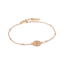 Load image into Gallery viewer, Rose Gold Emblem Beaded Bracelet