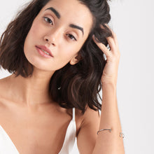 Load image into Gallery viewer, Silver Tassel Drop Bangle