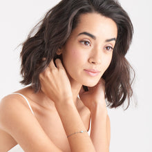 Load image into Gallery viewer, Turquoise Discs Silver Bracelet