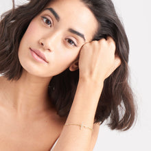 Load image into Gallery viewer, Gold Mixed Link T-bar Bracelet