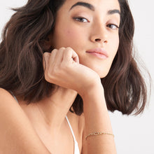 Load image into Gallery viewer, Gold Figaro Chain Bracelet