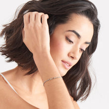 Load image into Gallery viewer, Silver Figaro Chain Bracelet