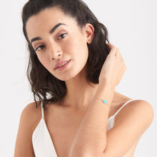 Load image into Gallery viewer, Silver Turquoise Emblem Bracelet