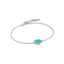 Load image into Gallery viewer, Silver Tidal Turquoise Bracelet
