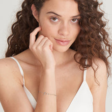 Load image into Gallery viewer, Silver Knot T Bar Chain Bracelet
