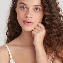 Load image into Gallery viewer, Raven Black Enamel Silver Link Bracelet