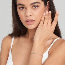 Load image into Gallery viewer, Silver Turquoise Bar Bracelet