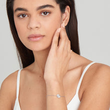 Load image into Gallery viewer, Silver Scattered Stars Kyoto Opal Disc Bracelet