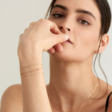 Load image into Gallery viewer, 14kt Gold Stargazer Natural Diamond Constellation Bracelet