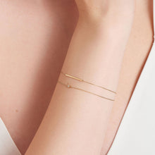 Load image into Gallery viewer, 14kt Gold Single Natural Diamond Bracelet