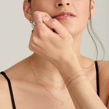 Load image into Gallery viewer, 14kt Gold Stargazer Natural Diamond Bar Bracelet