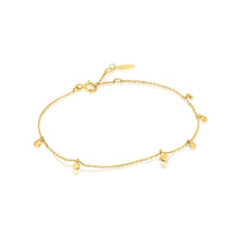 Load image into Gallery viewer, 14kt Gold Mixed Disc Bracelet