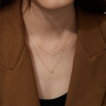 Load image into Gallery viewer, NORMA | Rose Cut Triple White Sapphire Necklace Necklaces AURELIE GI