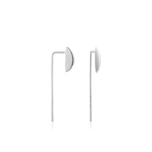 Load image into Gallery viewer, Silver Geometry Solid Drop Earrings