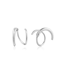 Load image into Gallery viewer, Silver Twist Earrings
