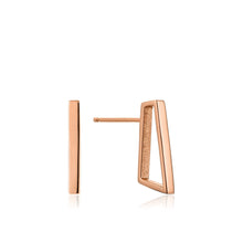 Load image into Gallery viewer, Rose Gold Prism Stud Earrings
