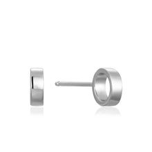 Load image into Gallery viewer, Silver Open Circle Stud Earrings