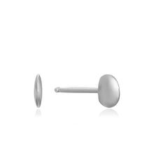 Load image into Gallery viewer, Silver Circle Stud Earrings