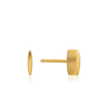Load image into Gallery viewer, Gold Square Stud Earrings
