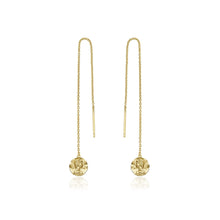 Load image into Gallery viewer, Gold Roman Empress Threader Earrings